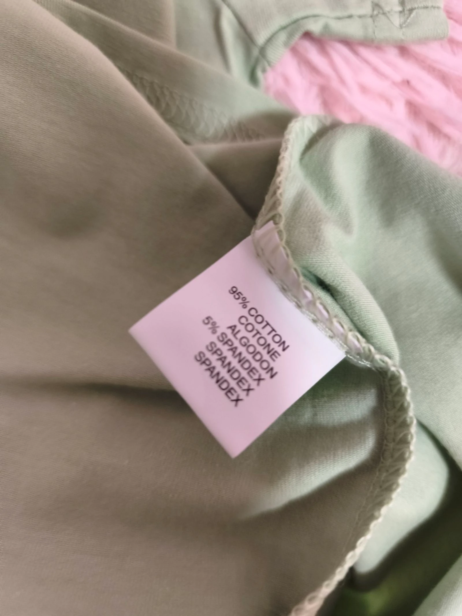 T-shirt vert coton boho – photo 5